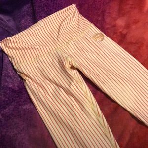 Teekis candy cane yoga pants